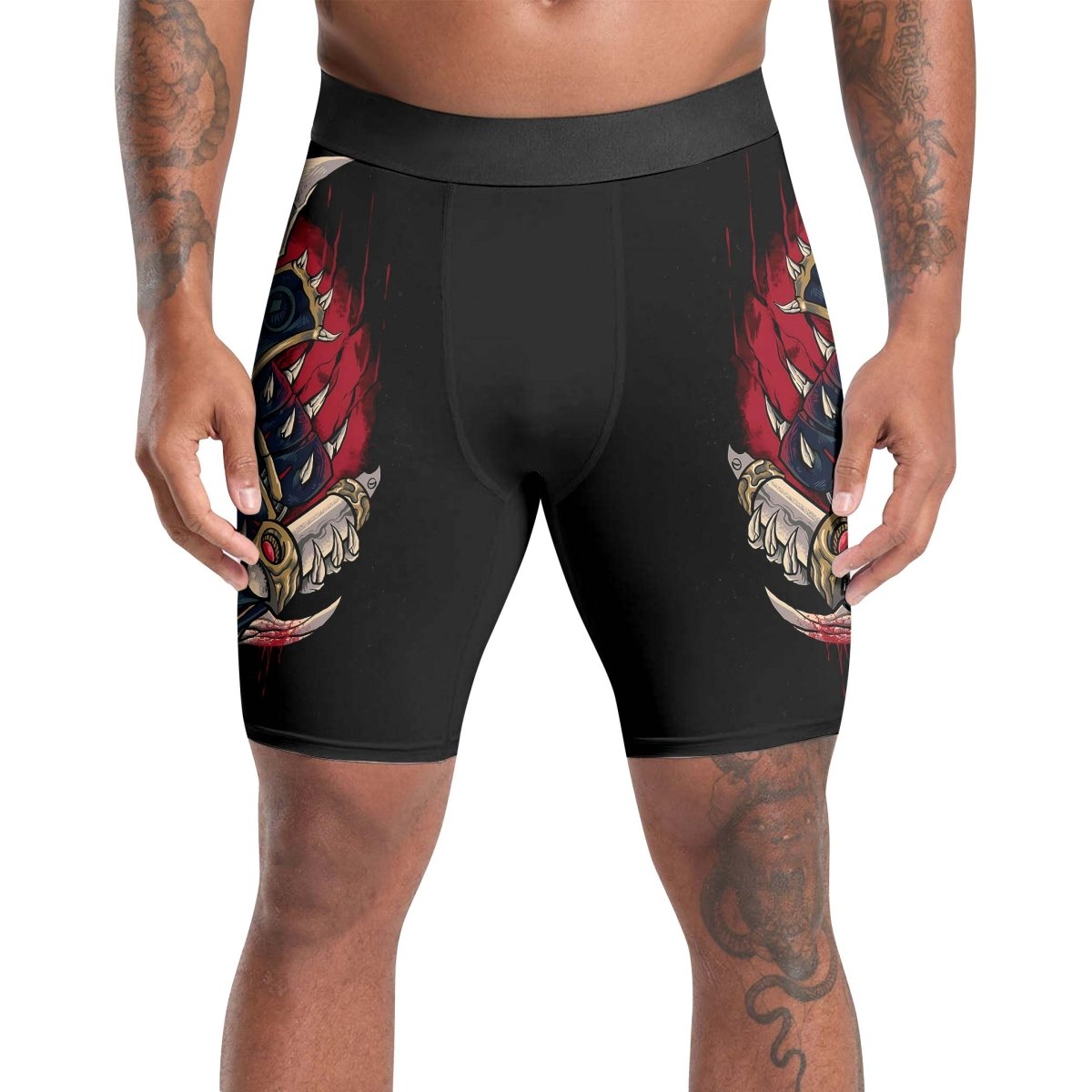 Jason Voorhees Samurai Compression Shorts - BattleFitGear