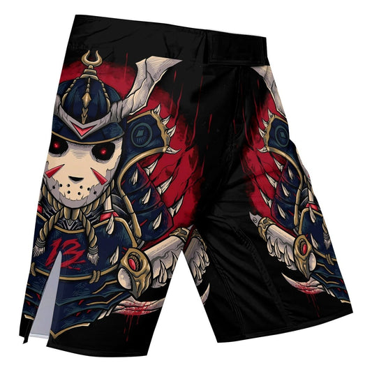 Jason Voorhees Samurai Fight Shorts - BattleFitGear