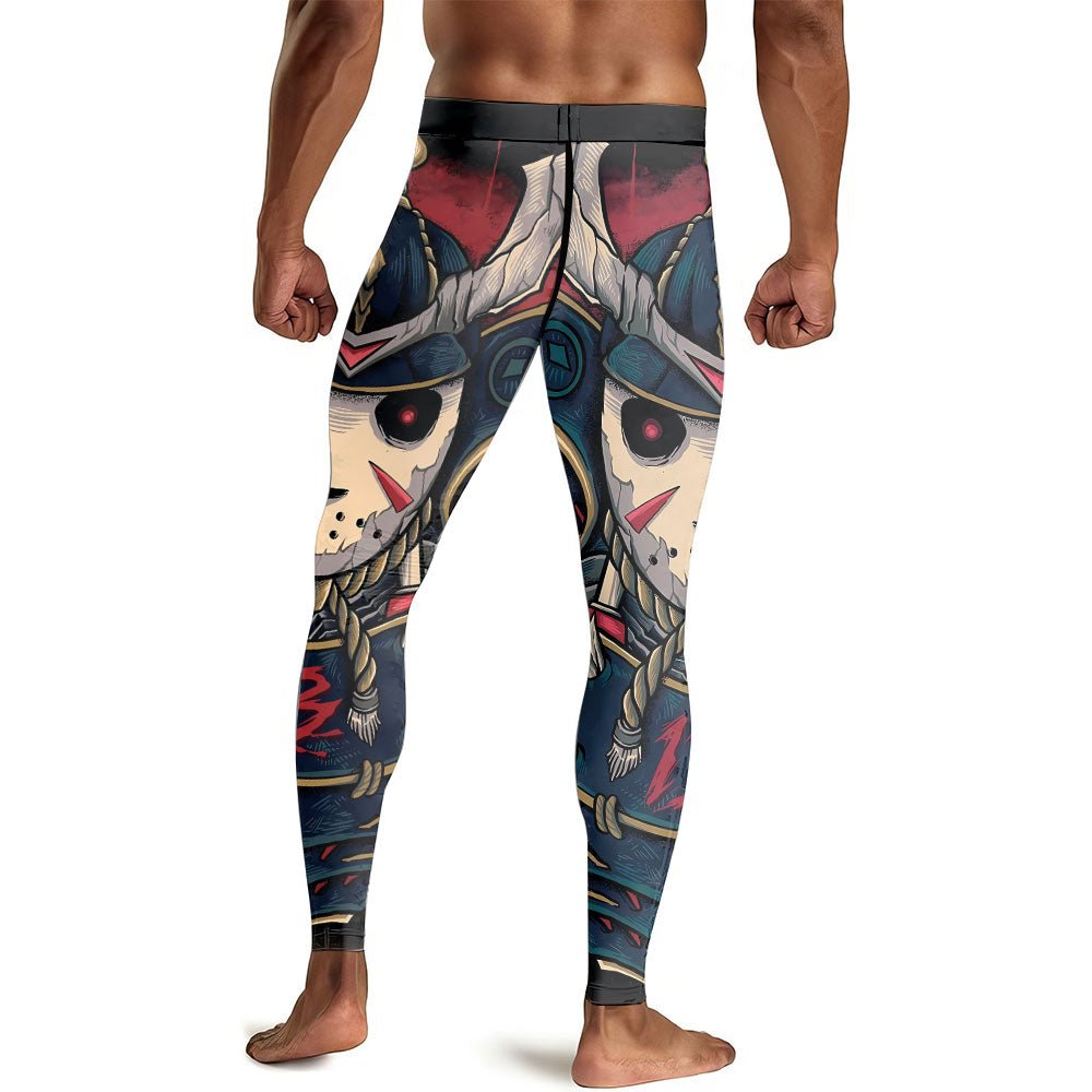 Jason Voorhees Samurai Men's Compression Leggings - BattleFitGear