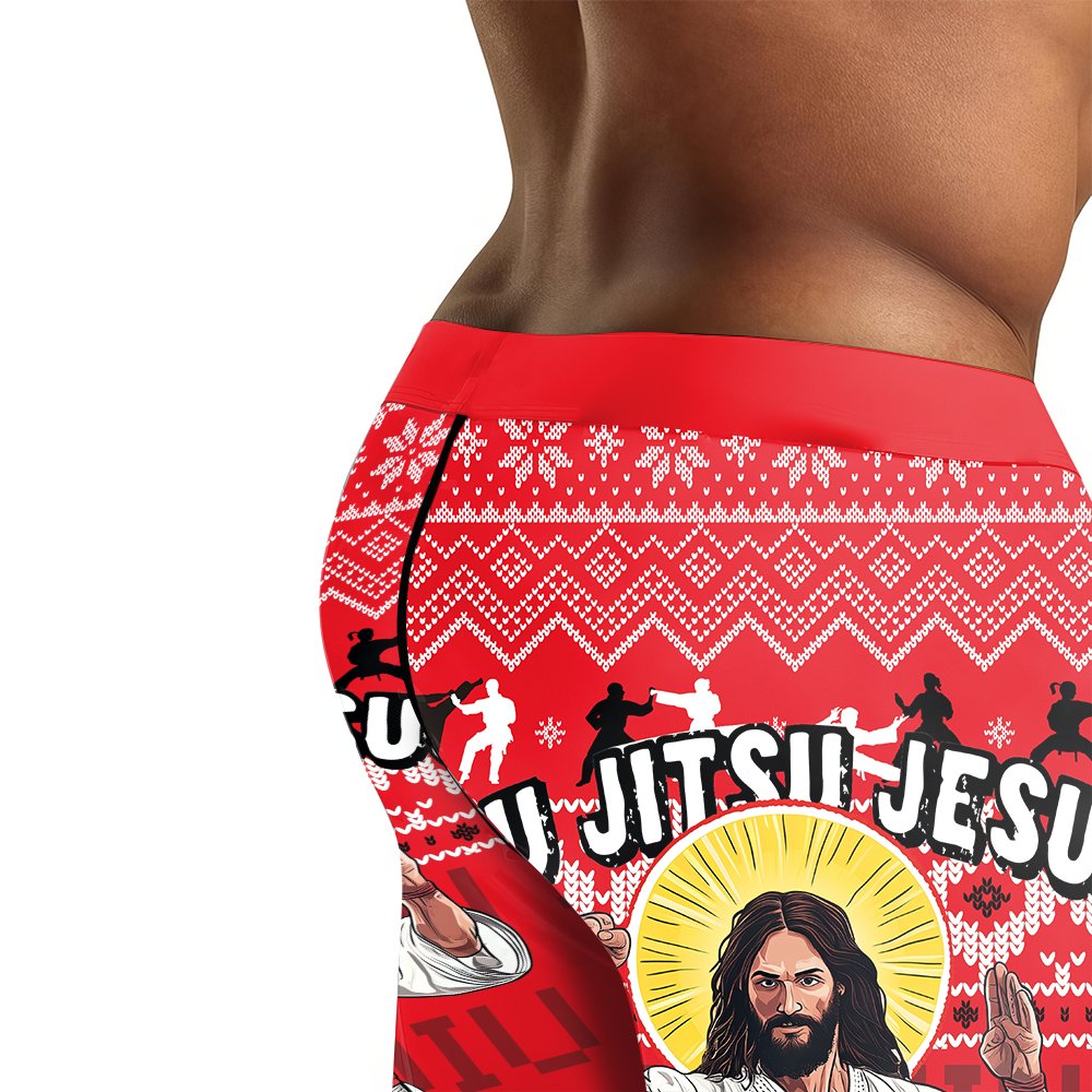 Jesus Jiu Jitsu Men's Compression Leggings - BattleFitGear