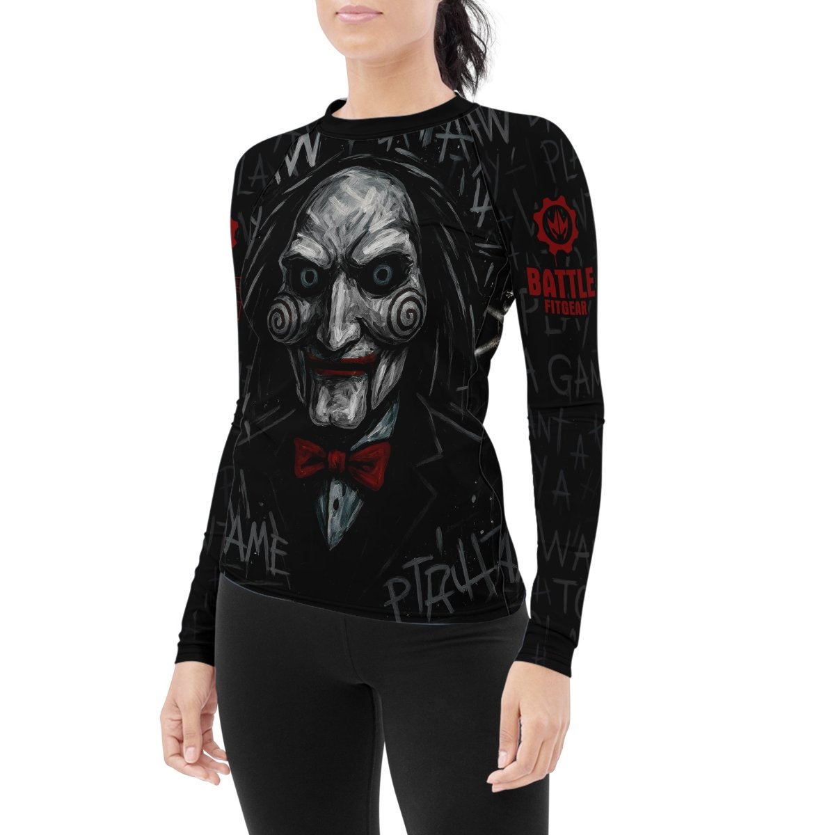 Jigsaw Game Women's Long Sleeve Rash Guard - BattleFitGear