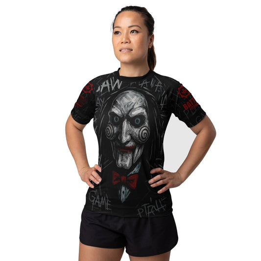 Jigsaw Game Women's Short Sleeve Rash Guard - BattleFitGear