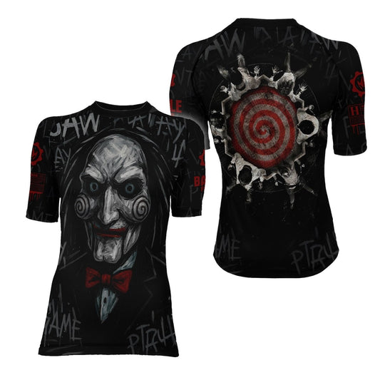 Jigsaw Game Women's Short Sleeve Rash Guard - BattleFitGear