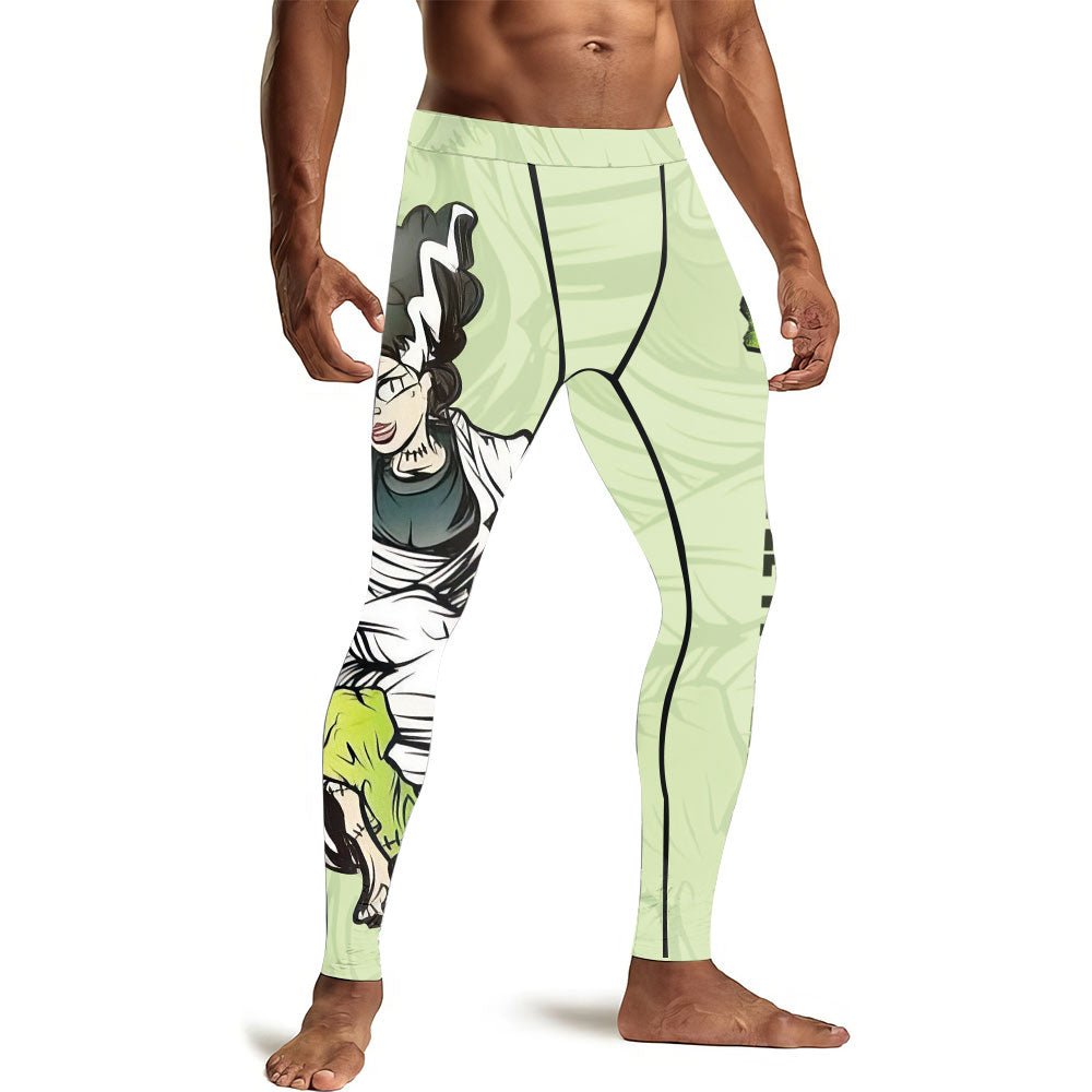 Jiu Jitsu Frankenstein Men's Compression Leggings - BattleFitGear