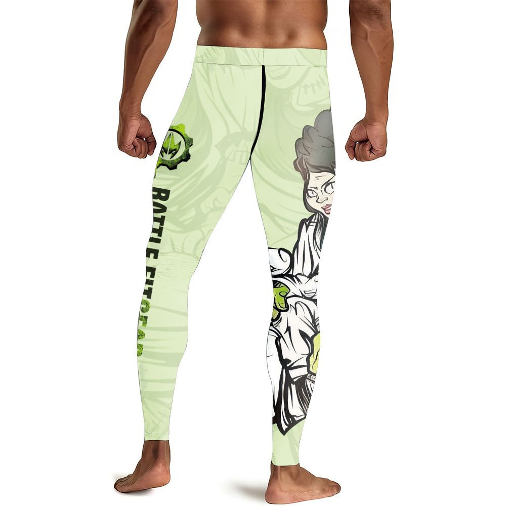 Jiu Jitsu Frankenstein Men's Compression Leggings - BattleFitGear