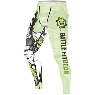 Jiu Jitsu Frankenstein Men's Compression Leggings - BattleFitGear