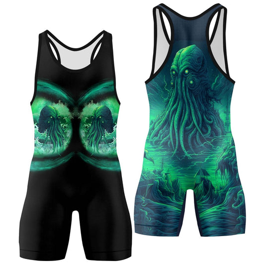King Of DarkSea Cthulhu Wrestling Singlets - BattleFitGear