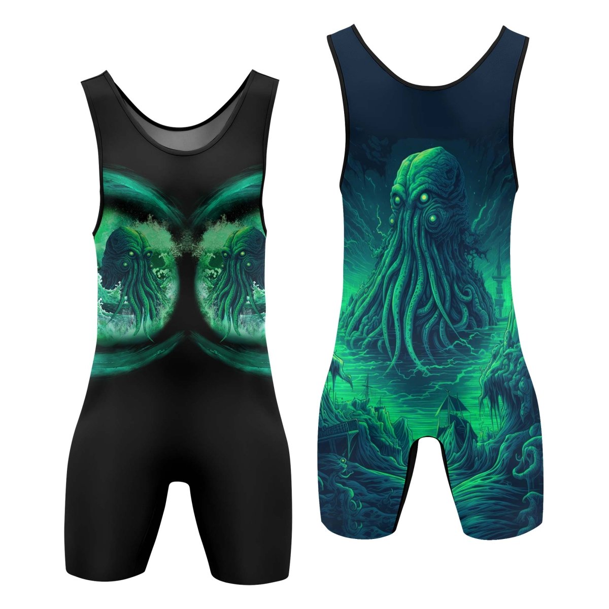 King Of DarkSea Cthulhu Wrestling Singlets - BattleFitGear