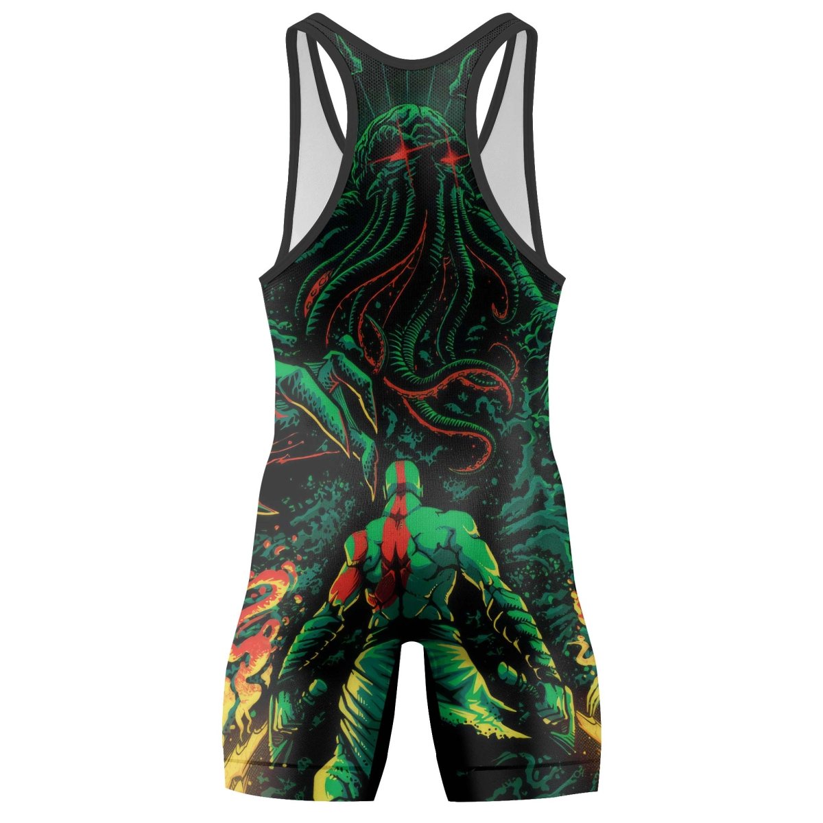 Kratos Versus Cthulhu Wrestling Singlets - BattleFitGear