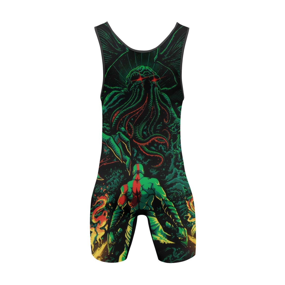 Kratos Versus Cthulhu Wrestling Singlets - BattleFitGear