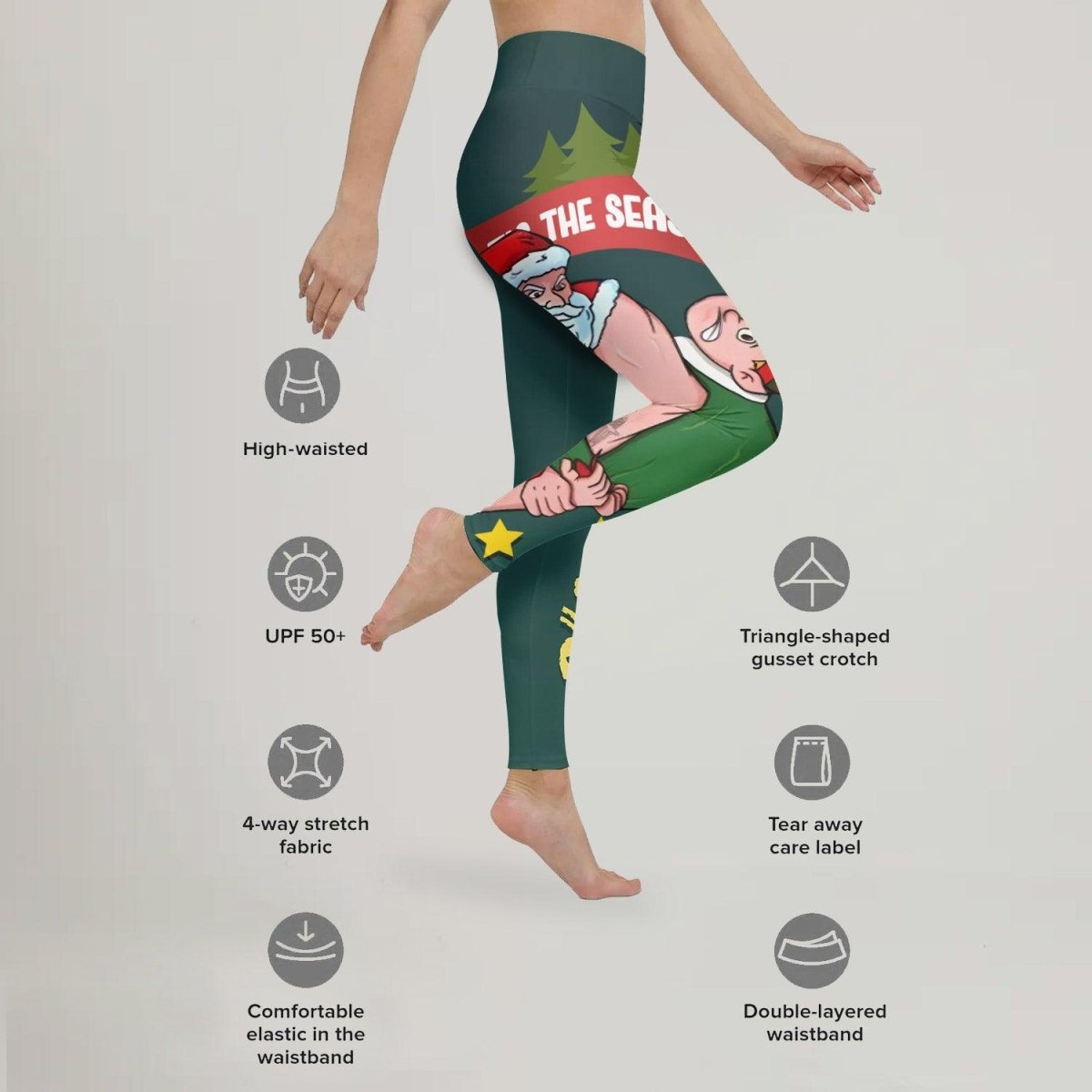 Santa Submission Leggings - BattleFitGear