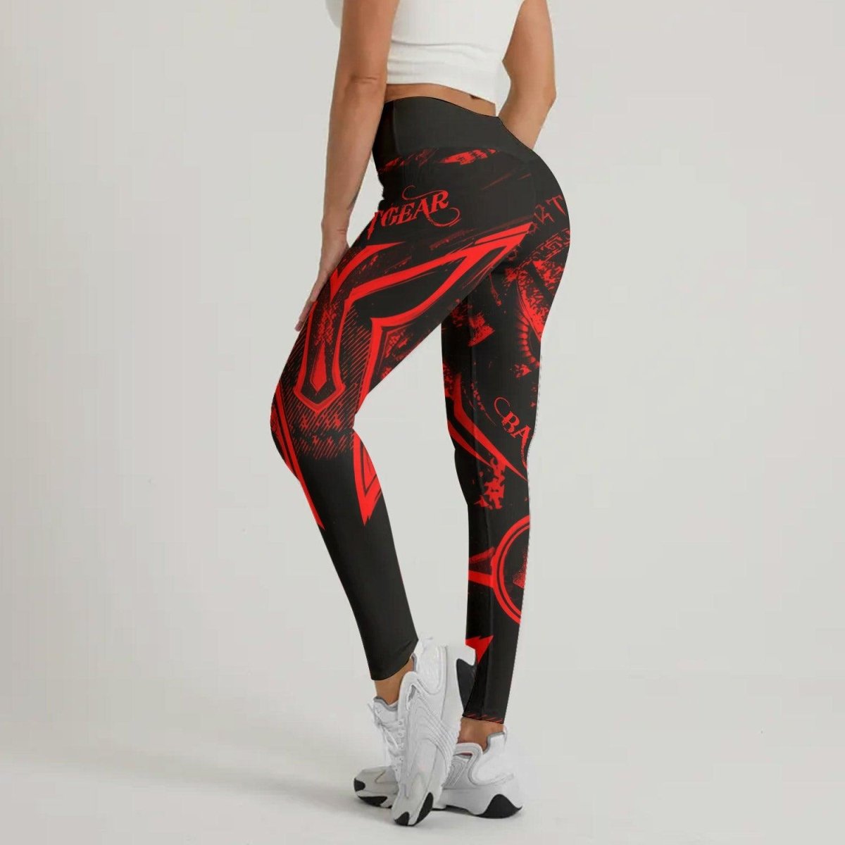 Spartan Red Leggings - BattleFitGear