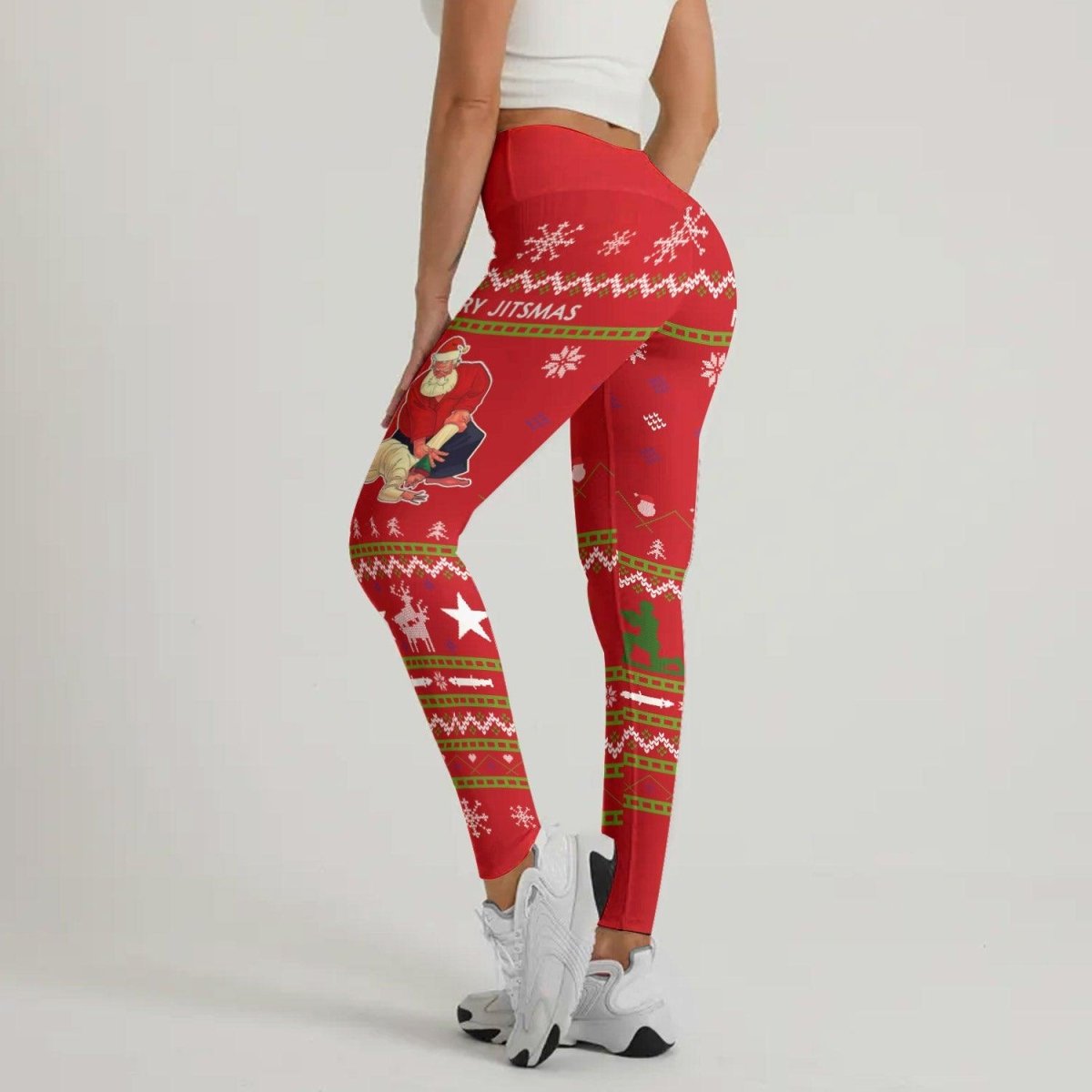 Santa Merry Jitsmas Leggings - BattleFitGear