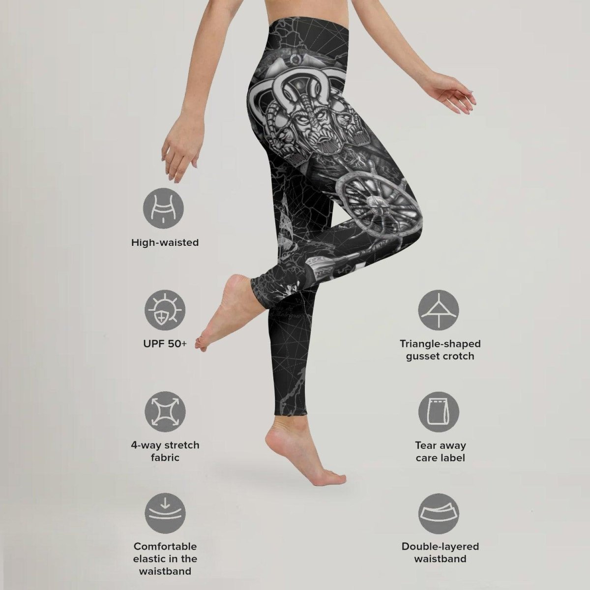 Viking Pirate Ship Leggings - BattleFitGear