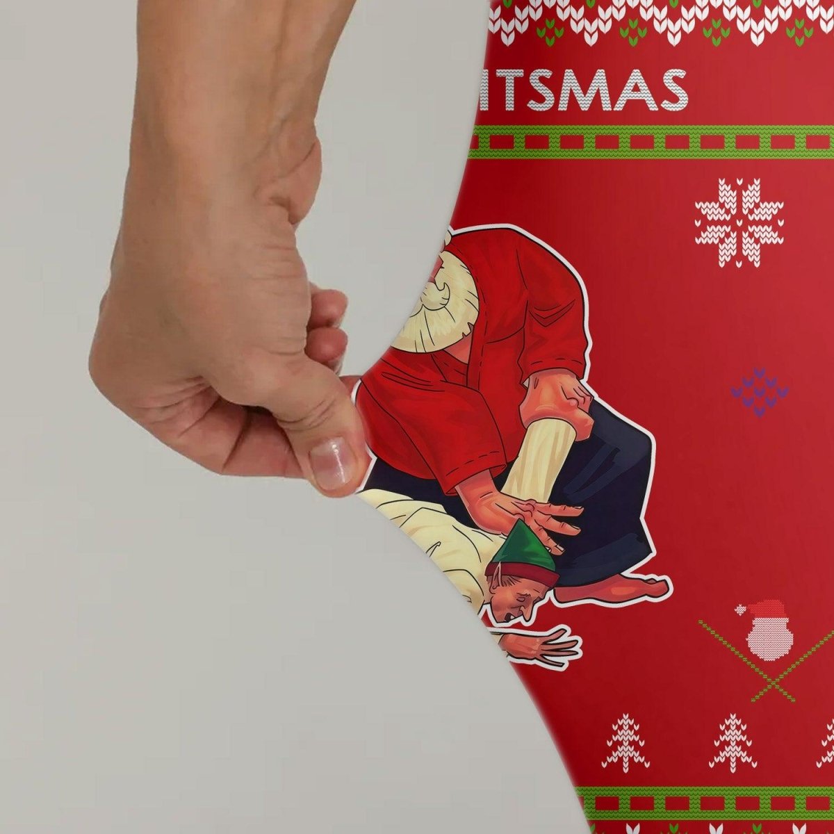 Santa Merry Jitsmas Leggings - BattleFitGear