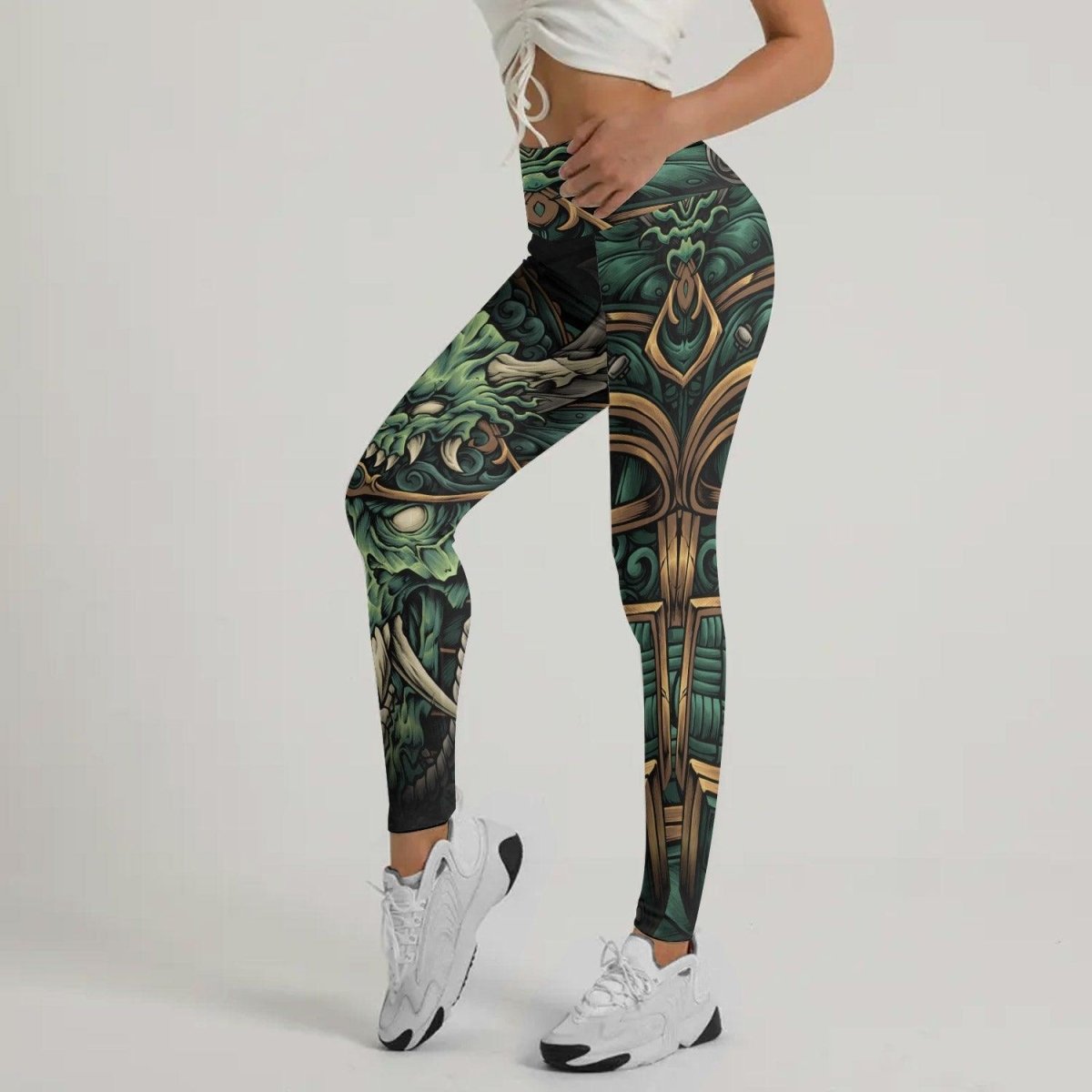 Evil Japanese Samurai Leggings - BattleFitGear