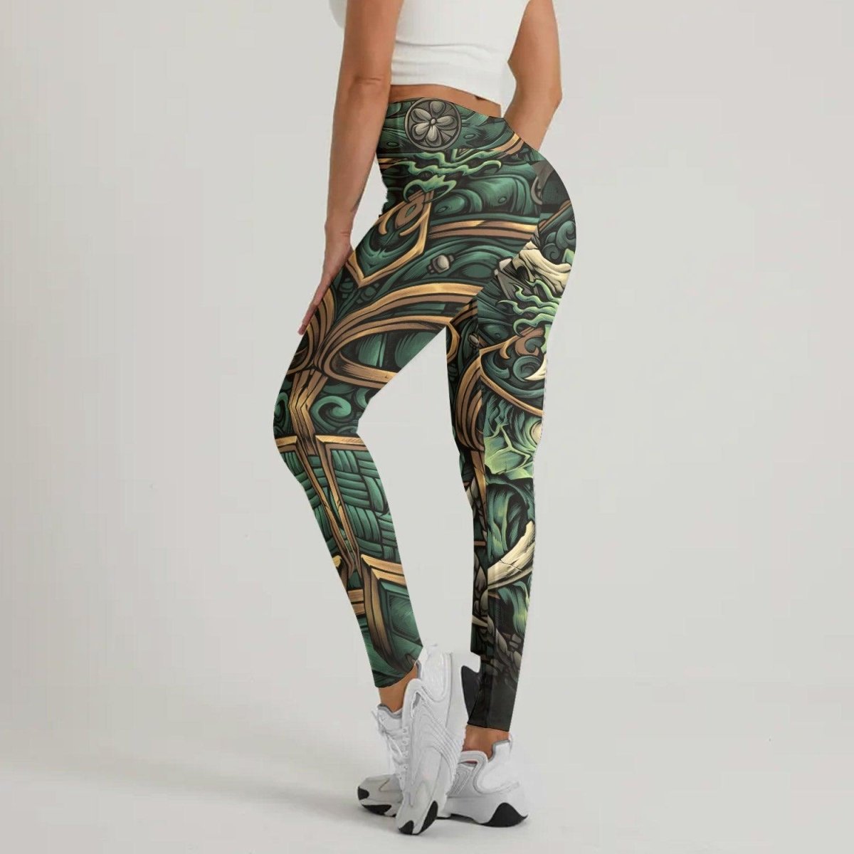 Evil Japanese Samurai Leggings - BattleFitGear