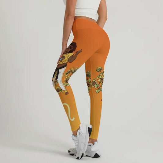 Leo Mom Zodiac Fighter Leggings - BattleFitGear