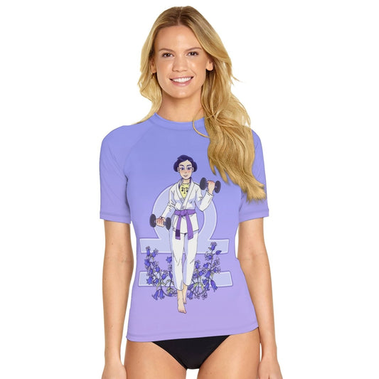 Libra Mom Women's Short Sleeve Rash Guard - BattleFitGear