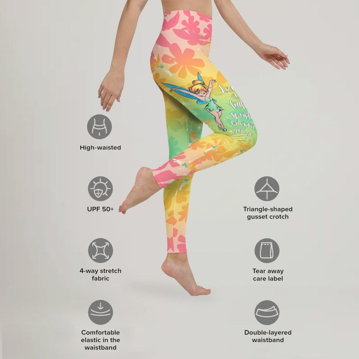 Lovely Tinker Bell Leggings - BattleFitGear