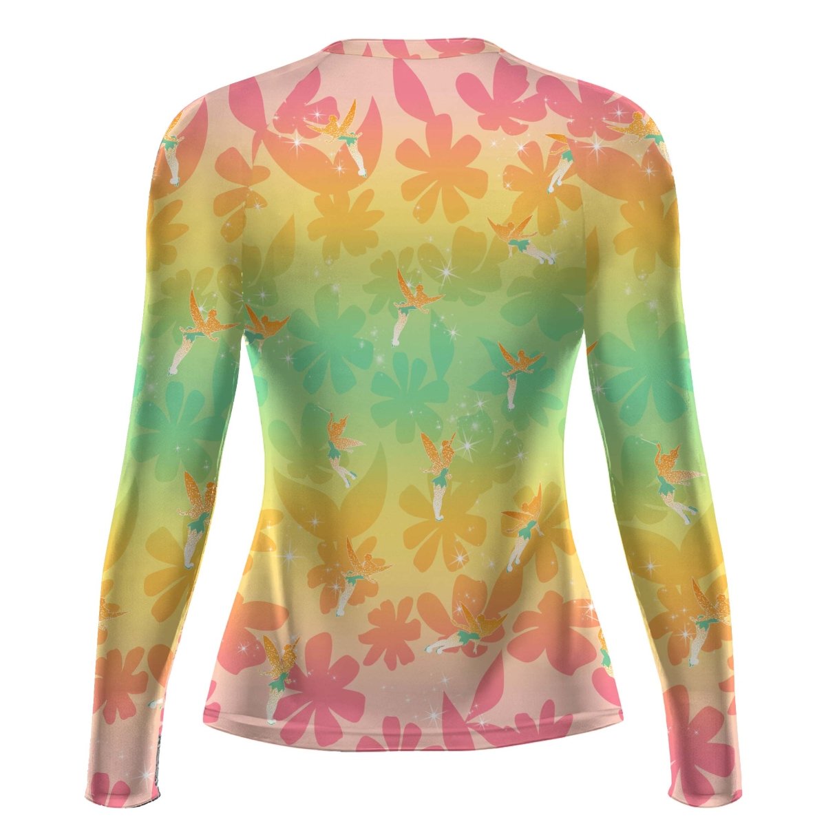 Lovely Tinker Bell Women's Long Sleeve Rash Guard - BattleFitGear