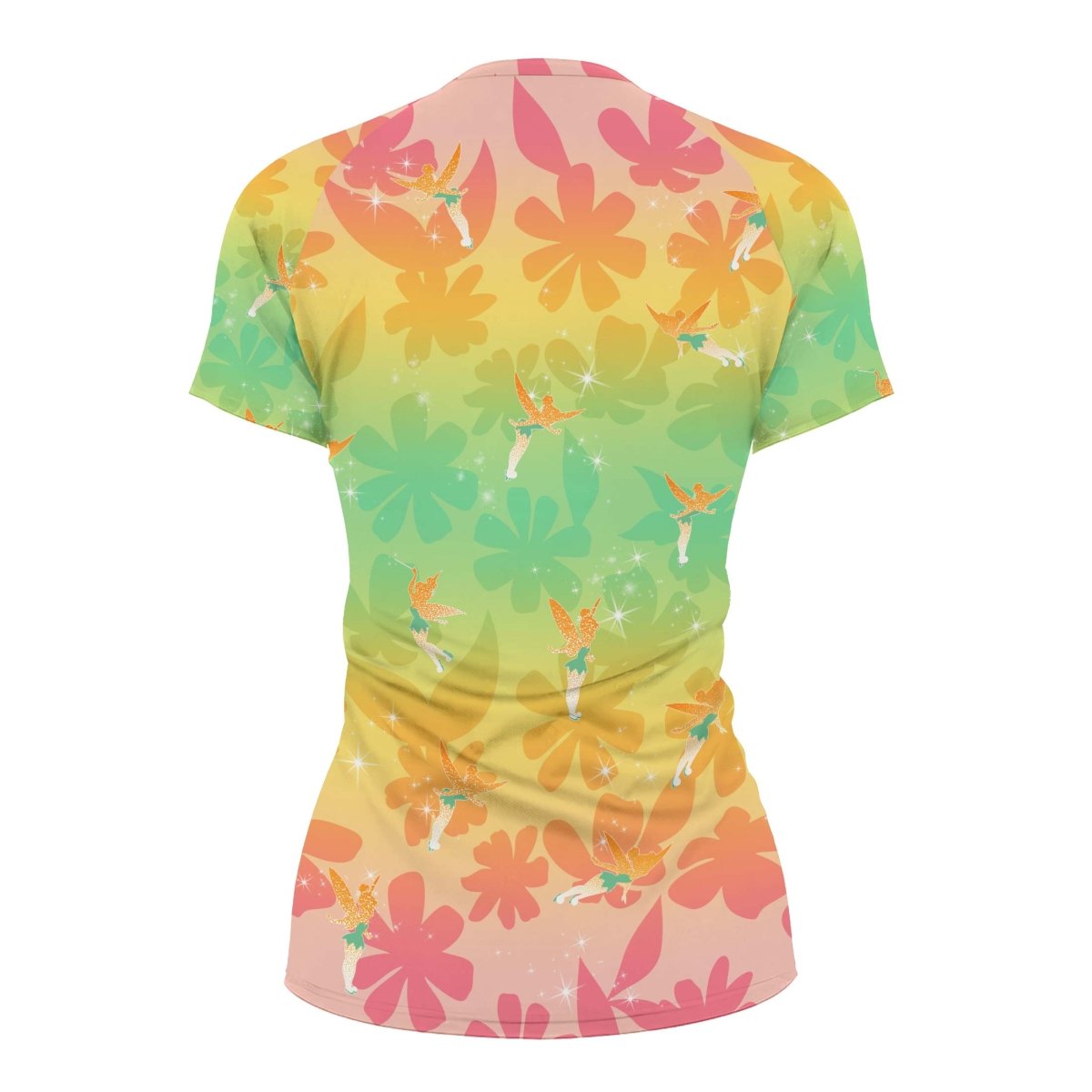Lovely Tinker Bell Women's Short Sleeve Rash Guard - BattleFitGear