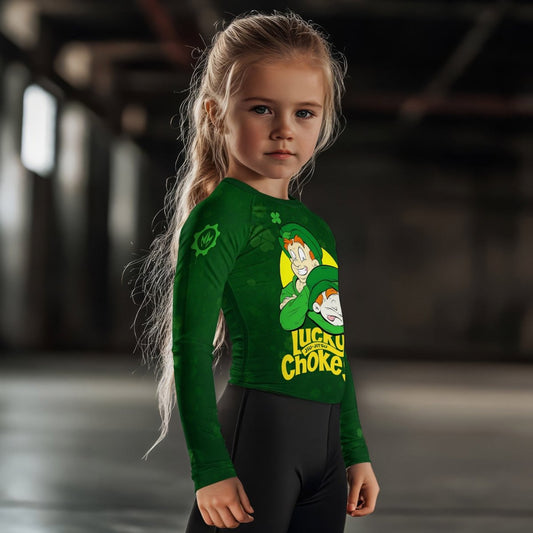 Lucky Jiu - Jitsu Choke Kids Rash Guard - BattleFitGear