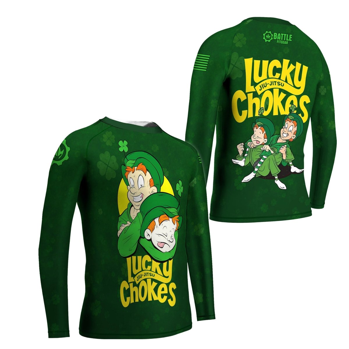 Lucky Jiu - Jitsu Choke Kids Rash Guard - BattleFitGear