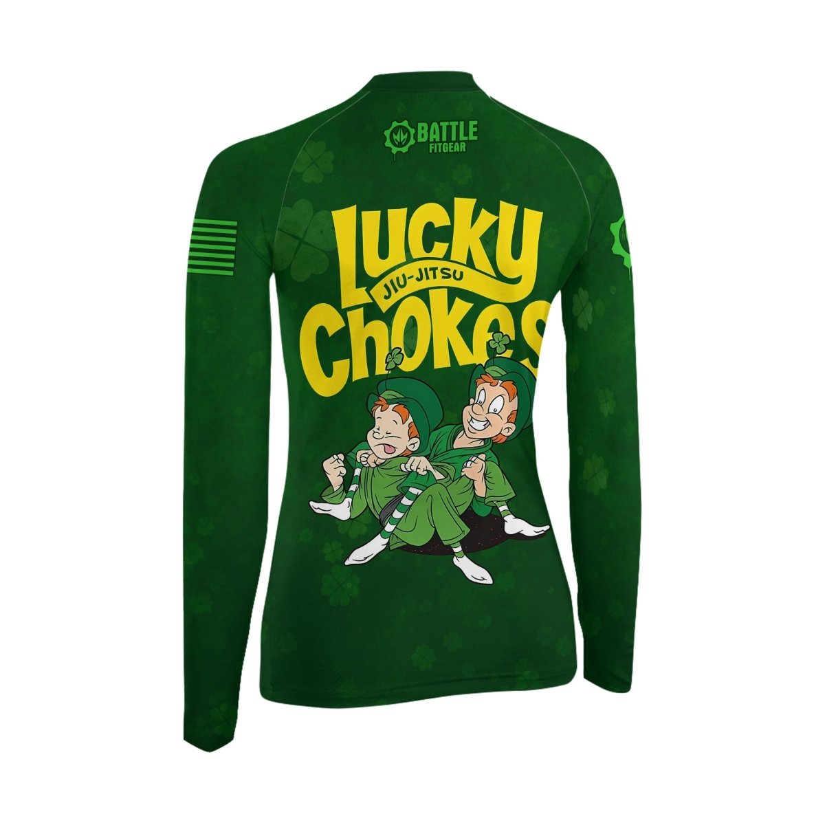Lucky Jiu - Jitsu Choke Women's Long Sleeve Rash Guard - BattleFitGear