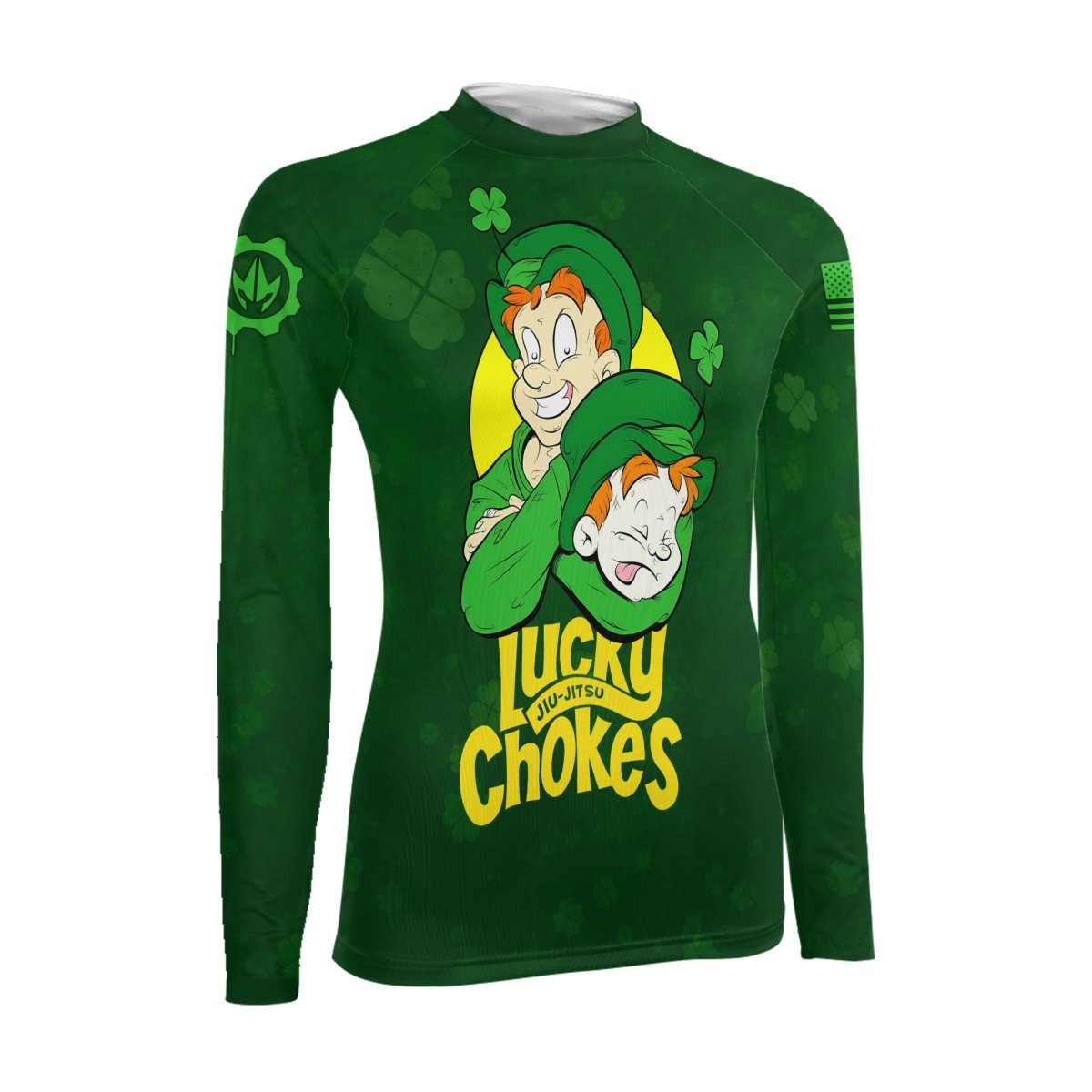 Lucky Jiu - Jitsu Choke Women's Long Sleeve Rash Guard - BattleFitGear