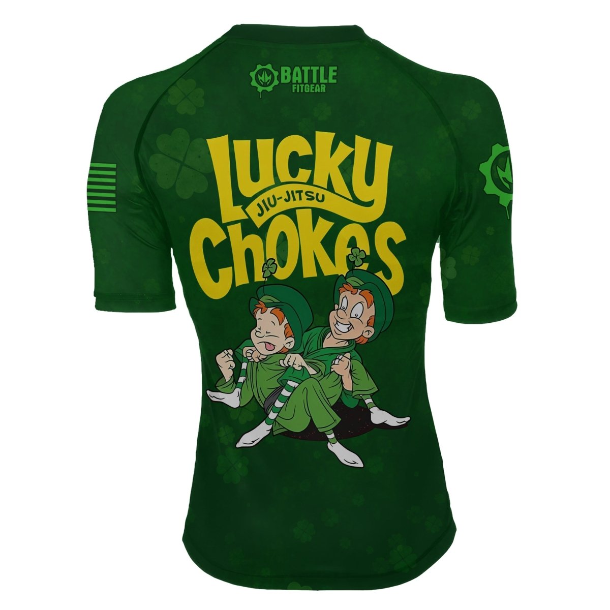 Lucky Jiu - Jitsu Choke Women's Short Sleeve Rash Guard - BattleFitGear
