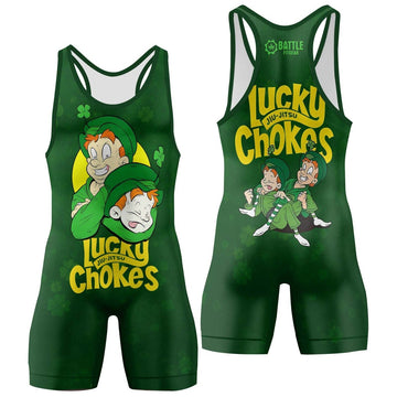 Lucky Jiu - Jitsu Choke Wrestling Singlets - BattleFitGear