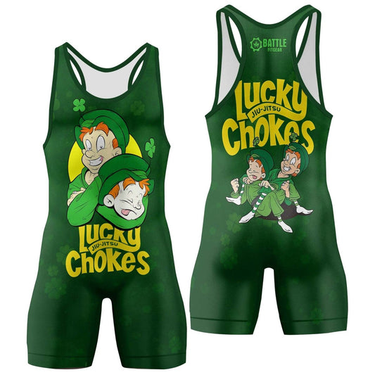 Lucky Jiu - Jitsu Choke Wrestling Singlets - BattleFitGear