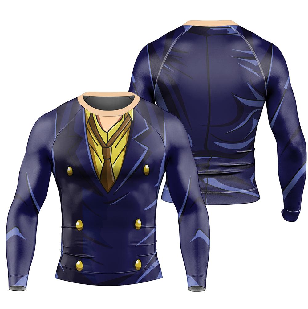Battlefitgear Black Leg Sanji One Piece Long Sleeve Rash Guard