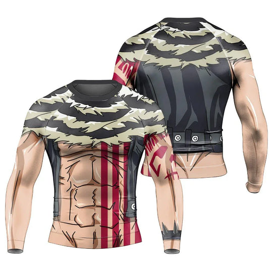 Battlefitgear Katakuri One Piece Long Sleeve Rash Guard