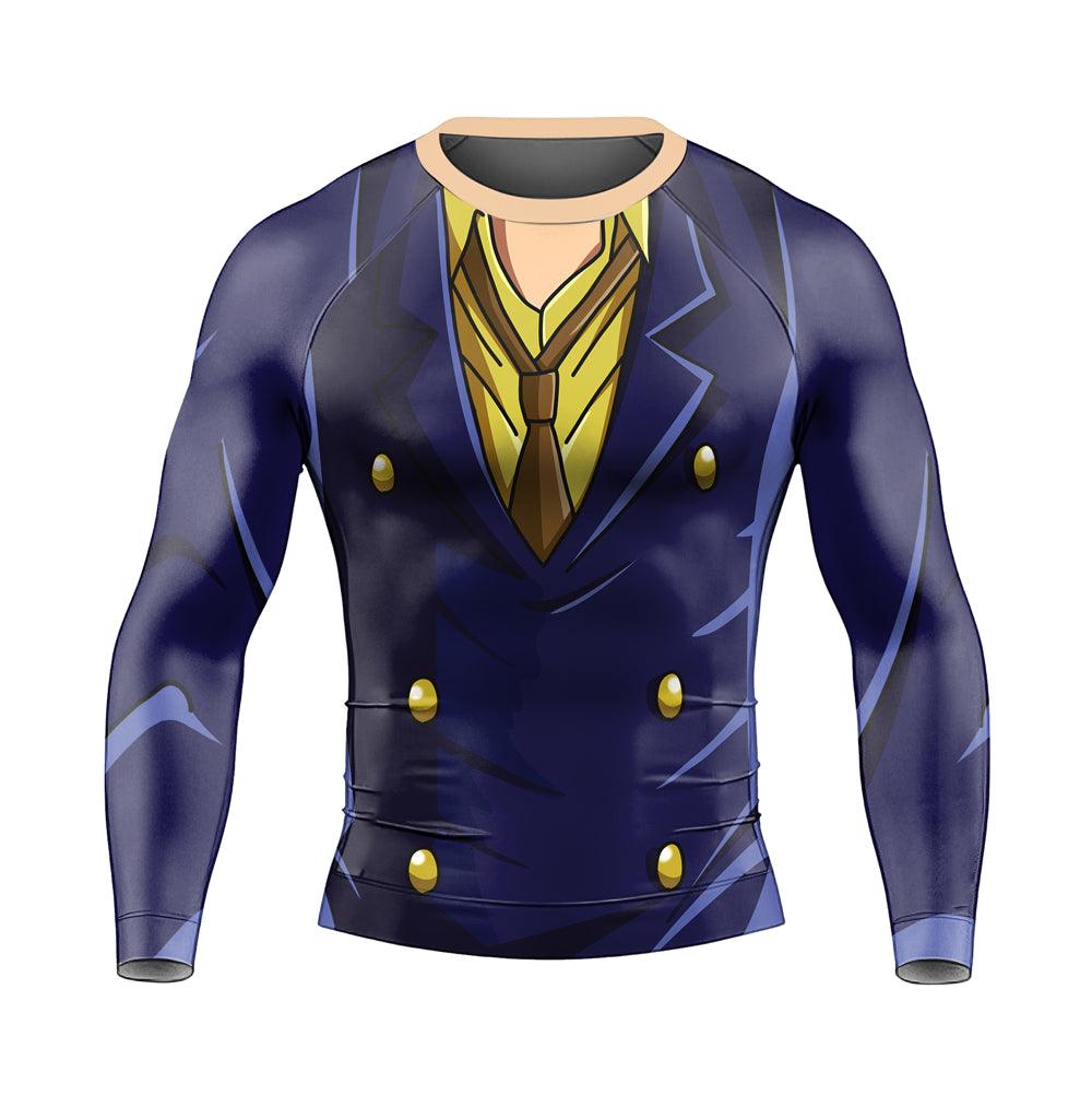 Battlefitgear Black Leg Sanji One Piece Long Sleeve Rash Guard