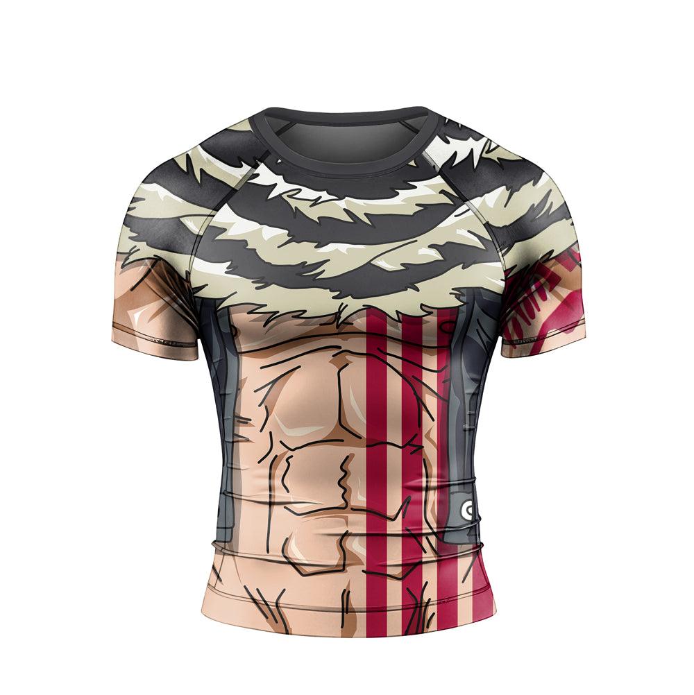 Battlefitgear Katakuri One Piece Short Sleeve Rash Guard