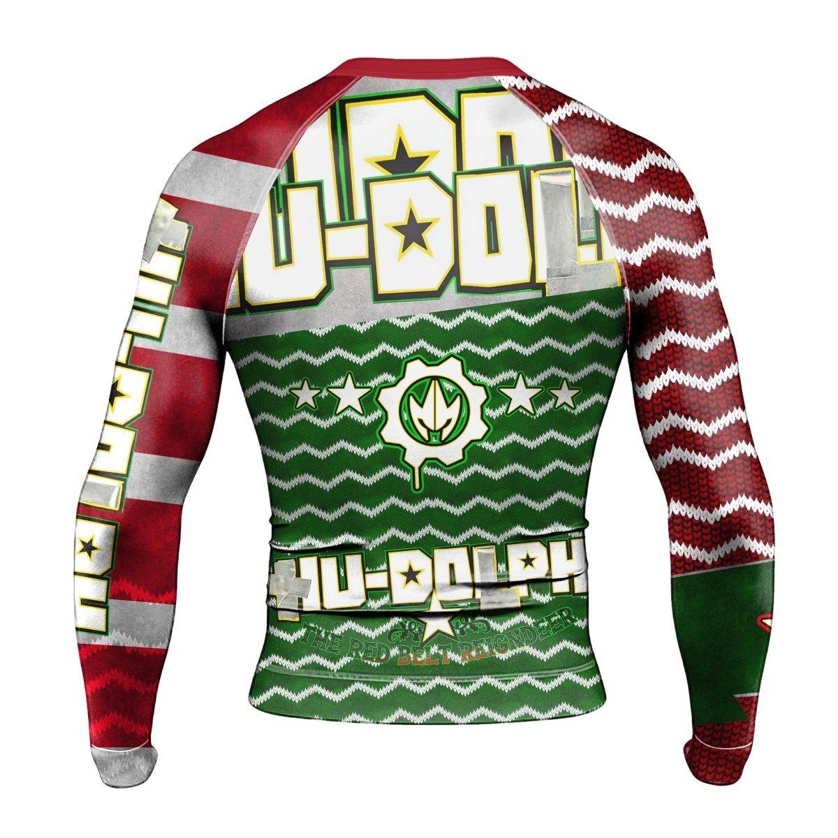 Hu - Dolph Christmas Long Sleeve Rash Guard - BattleFitGear