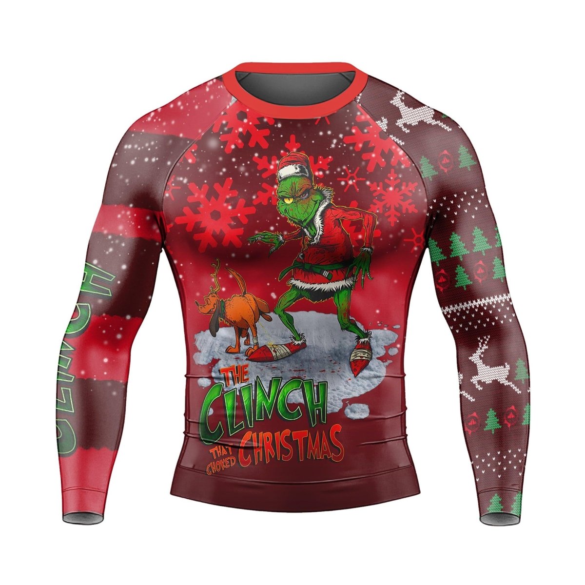 The Clinch Christmas Long Sleeve Rash Guard - BattleFitGear
