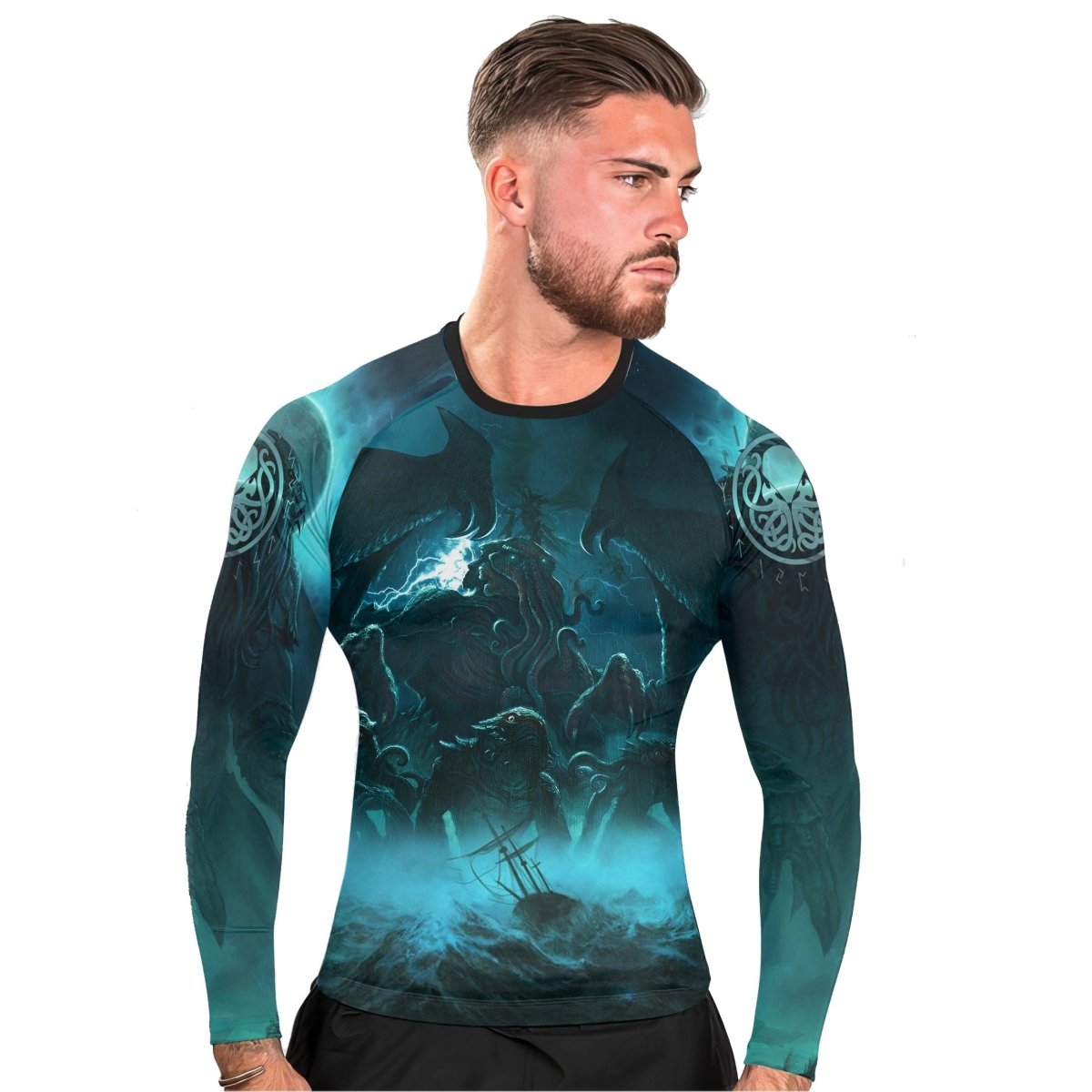 Crew Of Cthulhu Long Sleeve Rash Guard - BattleFitGear