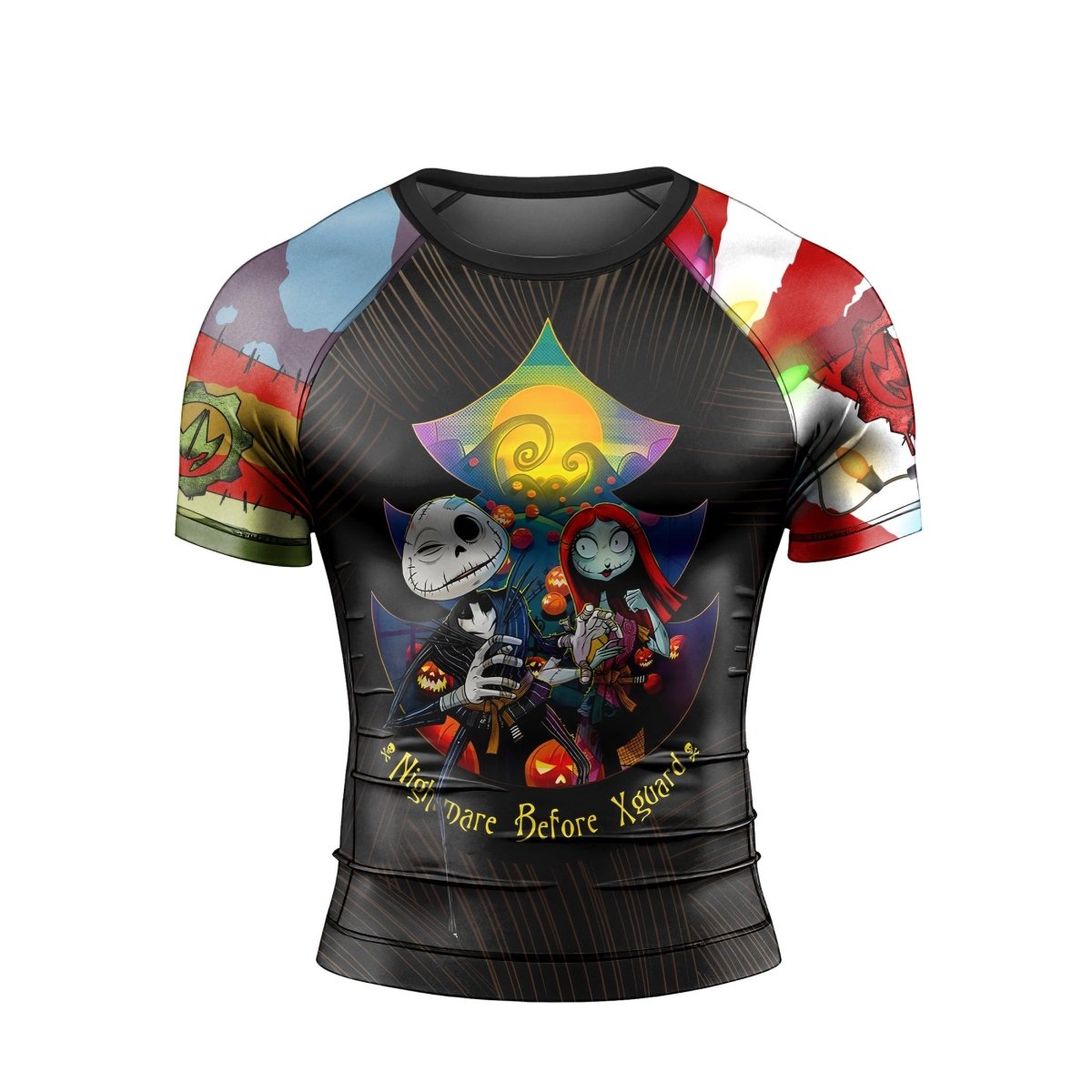 Oogie Boogie Christmas Short Sleeve Rash Guard - BattleFitGear