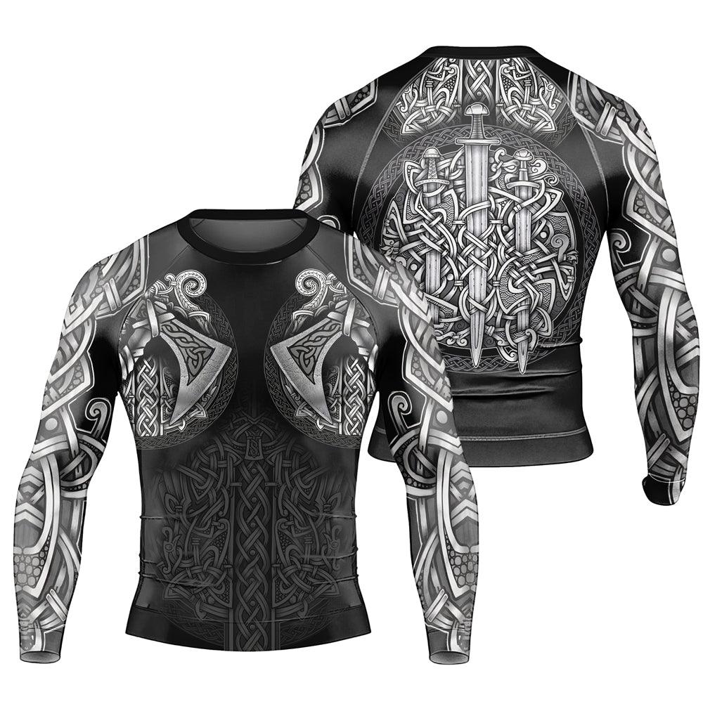 Sword & Shield Viking Men's Long Sleeve Rash Guard