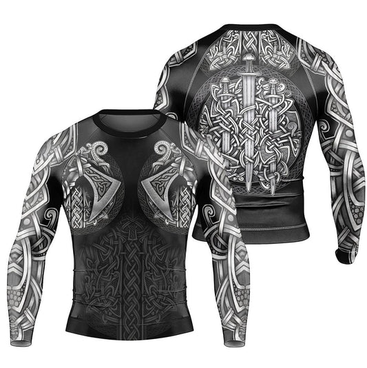 Sword & Shield Viking Men's Long Sleeve Rash Guard