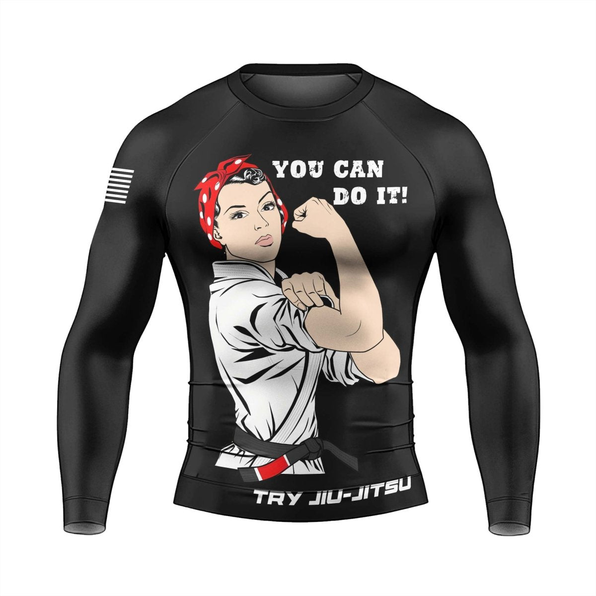 Mom Jiu - Jitsu Men's Long Sleeve Rash Guard - BattleFitGear