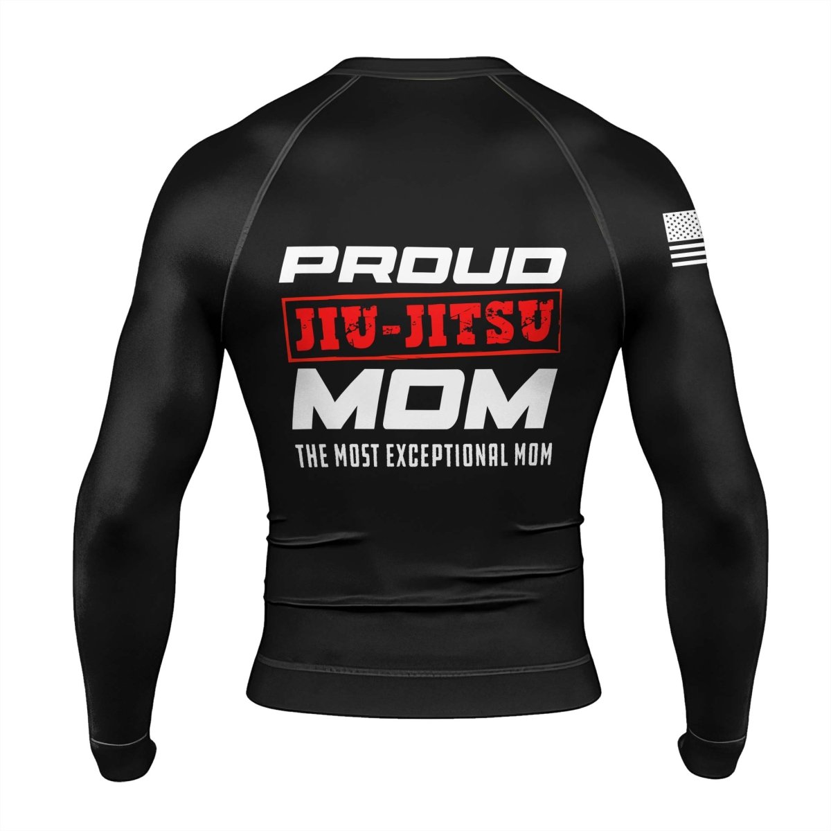 Mom Jiu - Jitsu Men's Long Sleeve Rash Guard - BattleFitGear