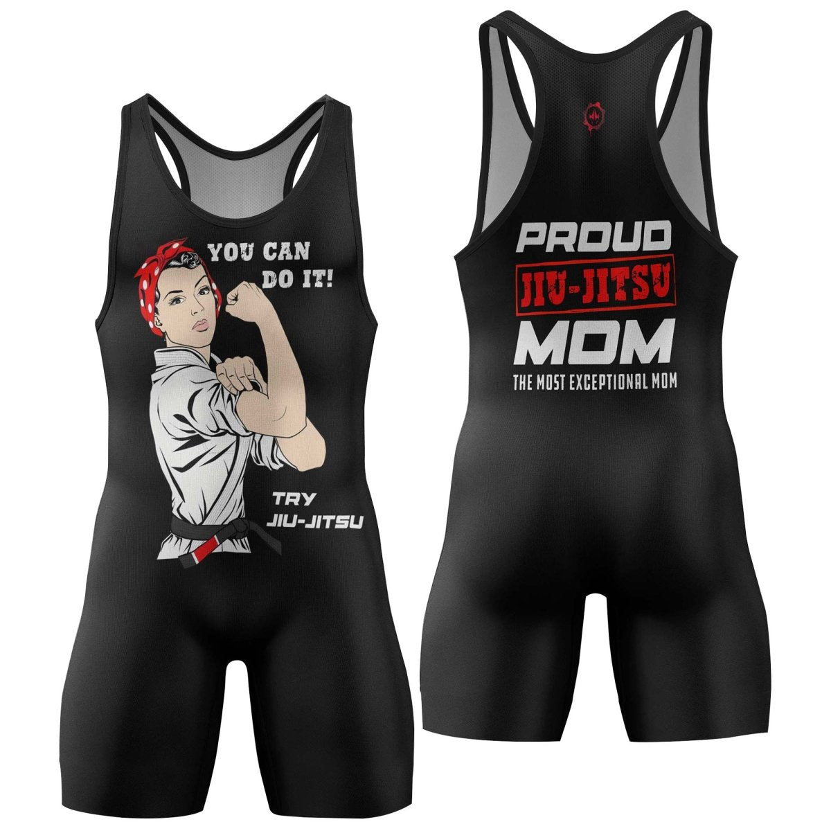 Mom Jiu - Jitsu Wrestling Singlets - BattleFitGear