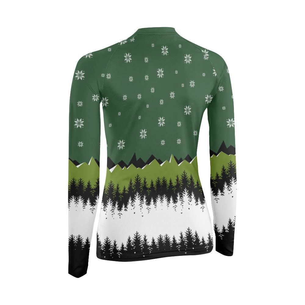 Grinch Santa Clause Women's Long Sleeve Rash Guard