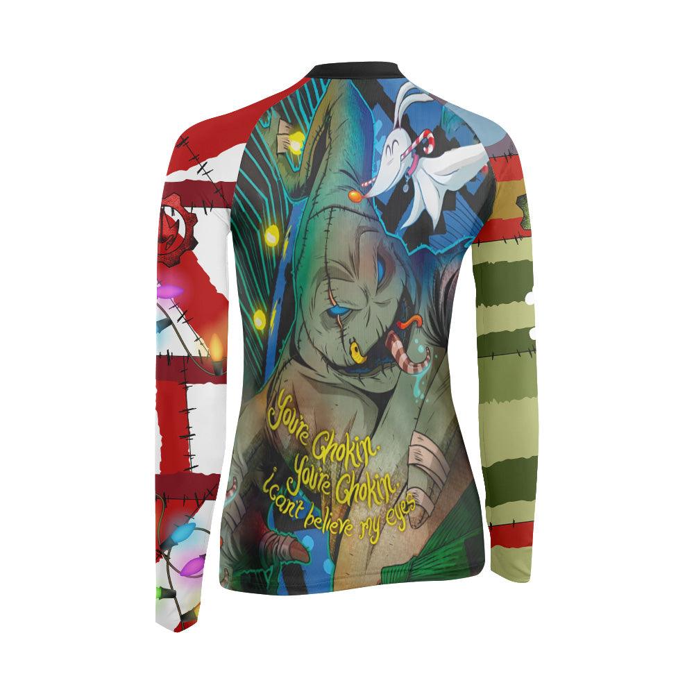 Oogie Boogie Christmas Women's Long Sleeve Rash Guard