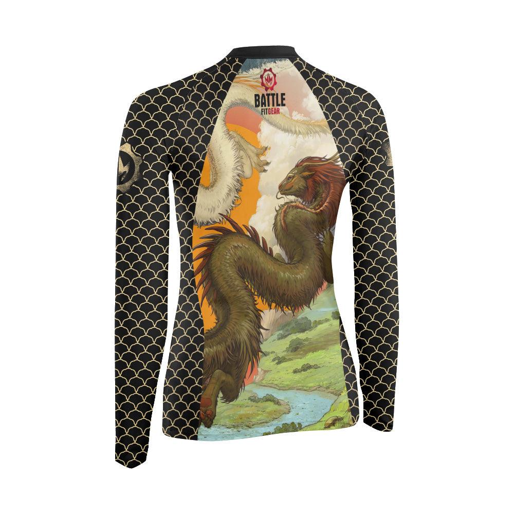 Twin Dragon Women's Long Sleeve Rash Guard