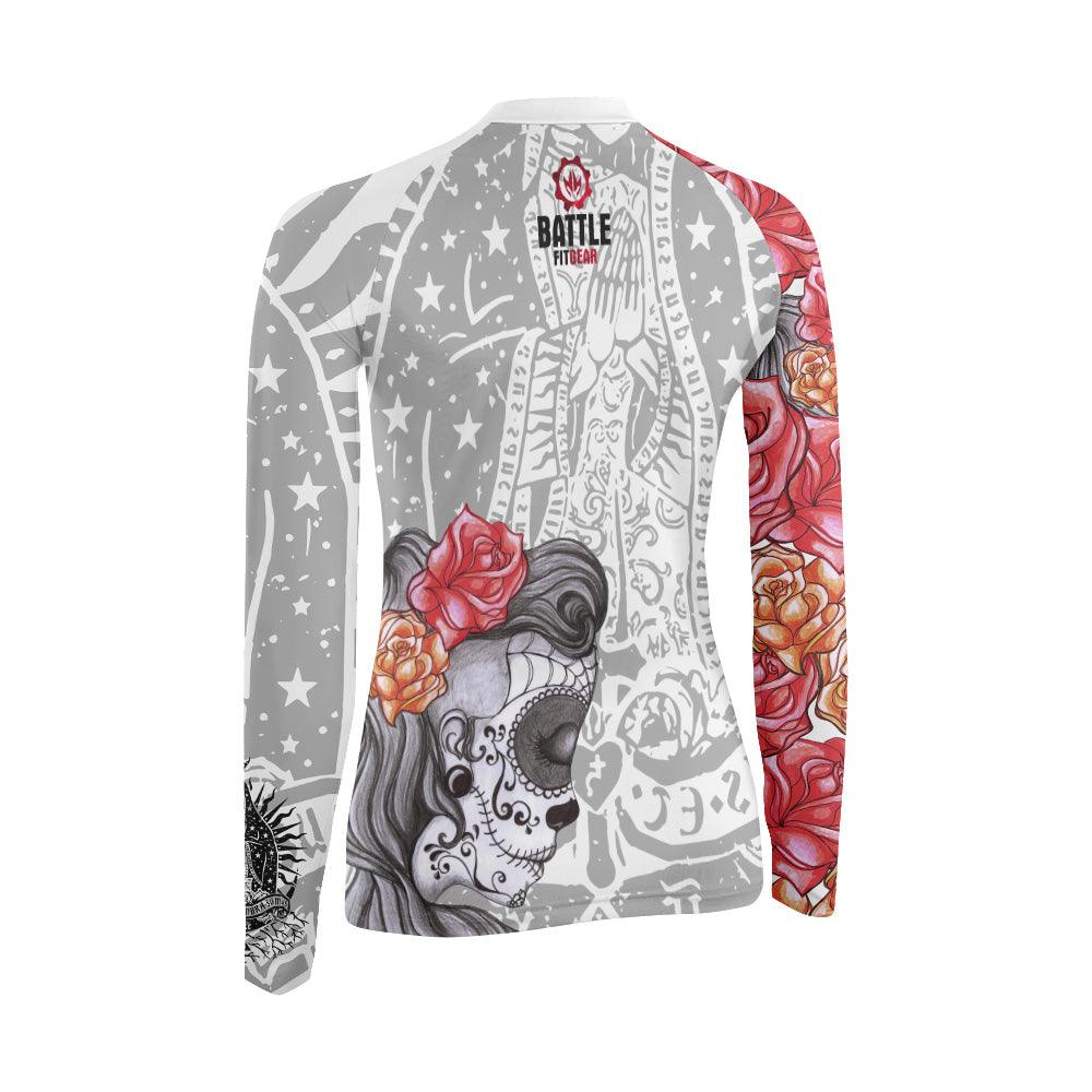 La Santa Muerte Women's Long Sleeve Rash Guard